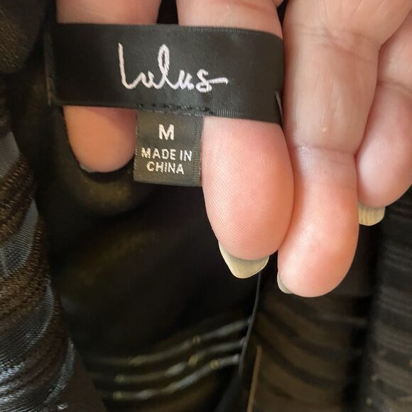 NWT Lulus Women's Perfect Mesh Bodycon Dress 3/4 Sleeve Black - Size M LBD Sheer - Picture 11 of 13